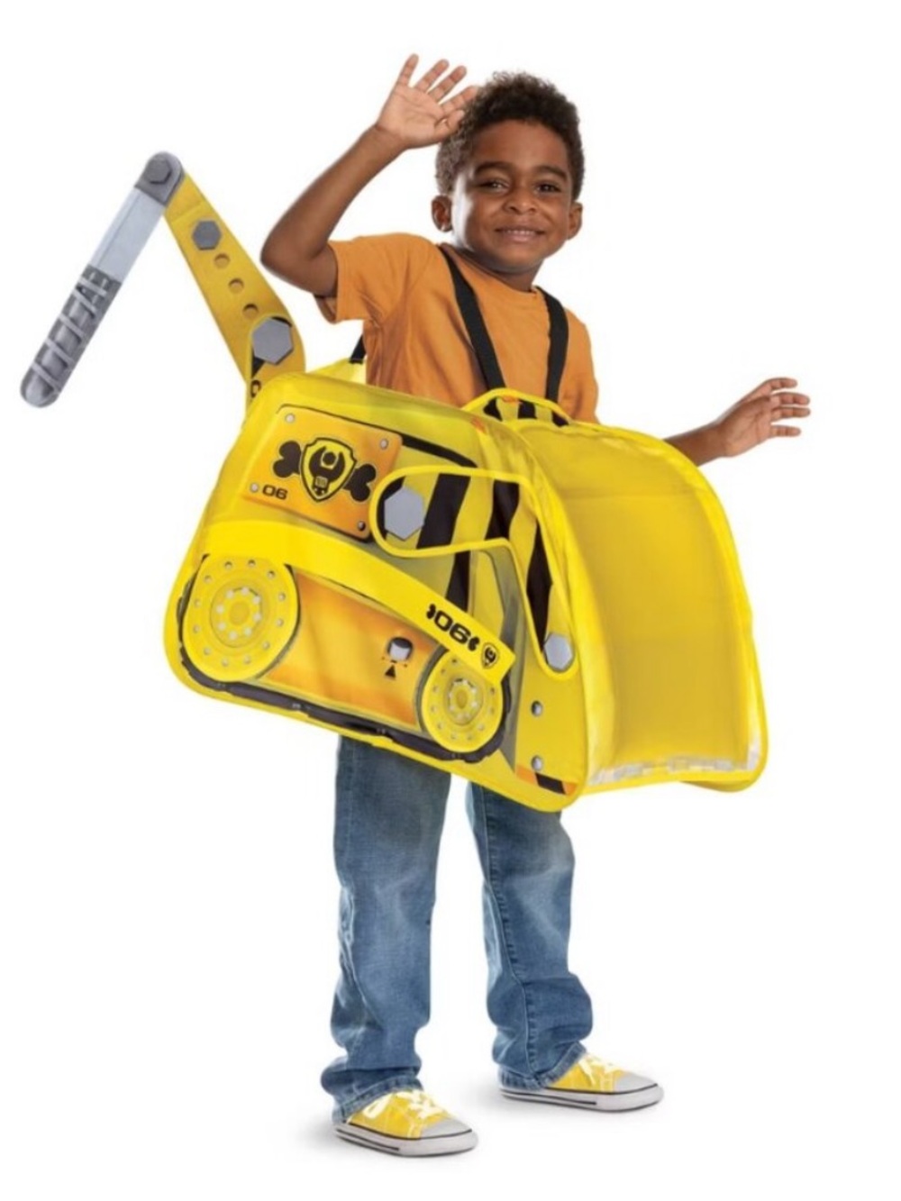 PAW Patrol Rubble Pop-Out Costume Yellow NEW nickelodeon Halloween dress up
